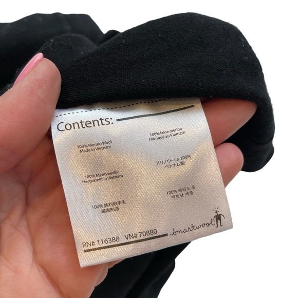 Smartwool Classic Thermal Merino Base Layer Black 1/4 Zip Pullover XL Women’s - Picture 6 of 10
